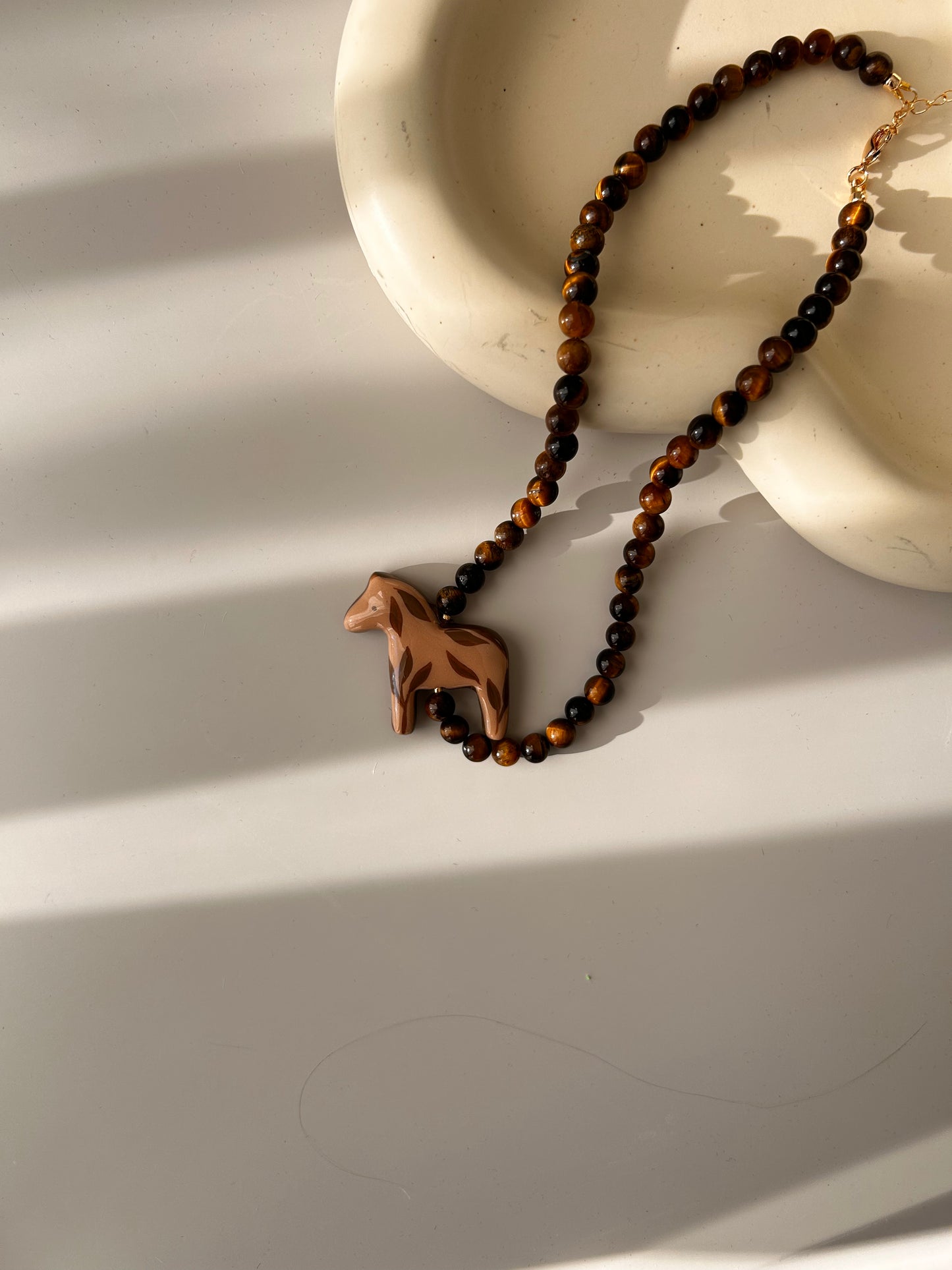 Brown Horse Necklace