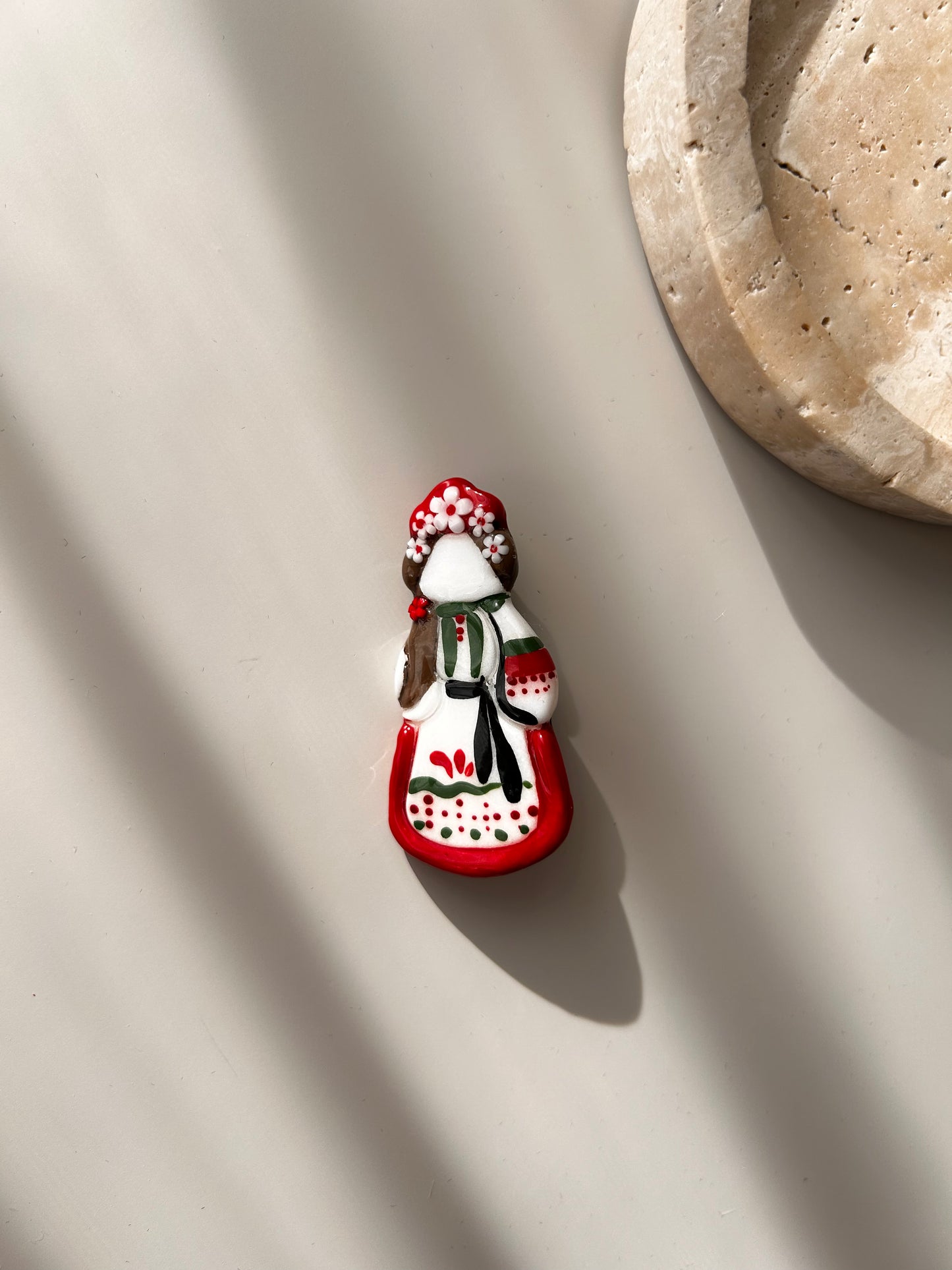 Motanka Brooch