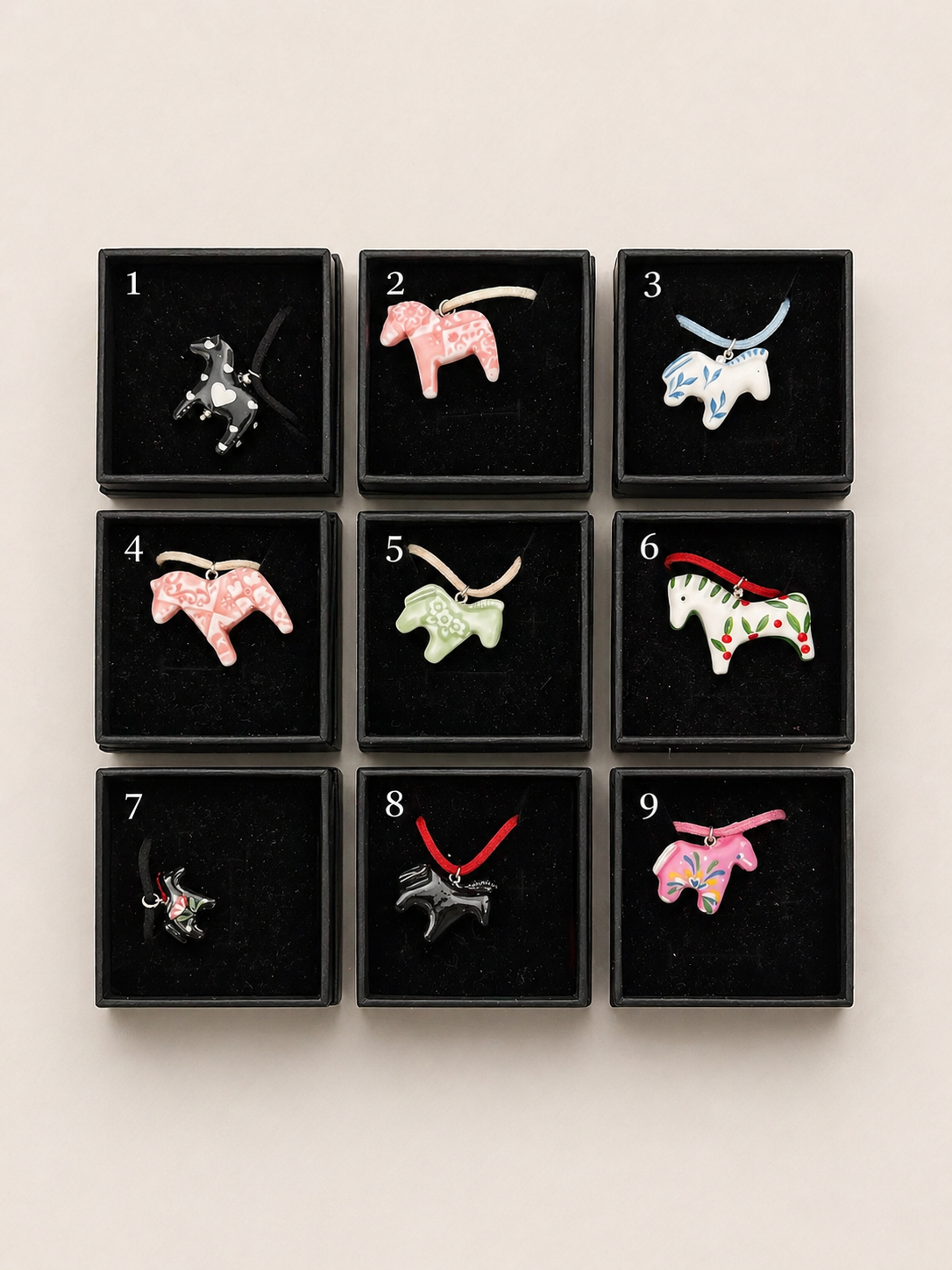 Polymer Clay Horse Pendant