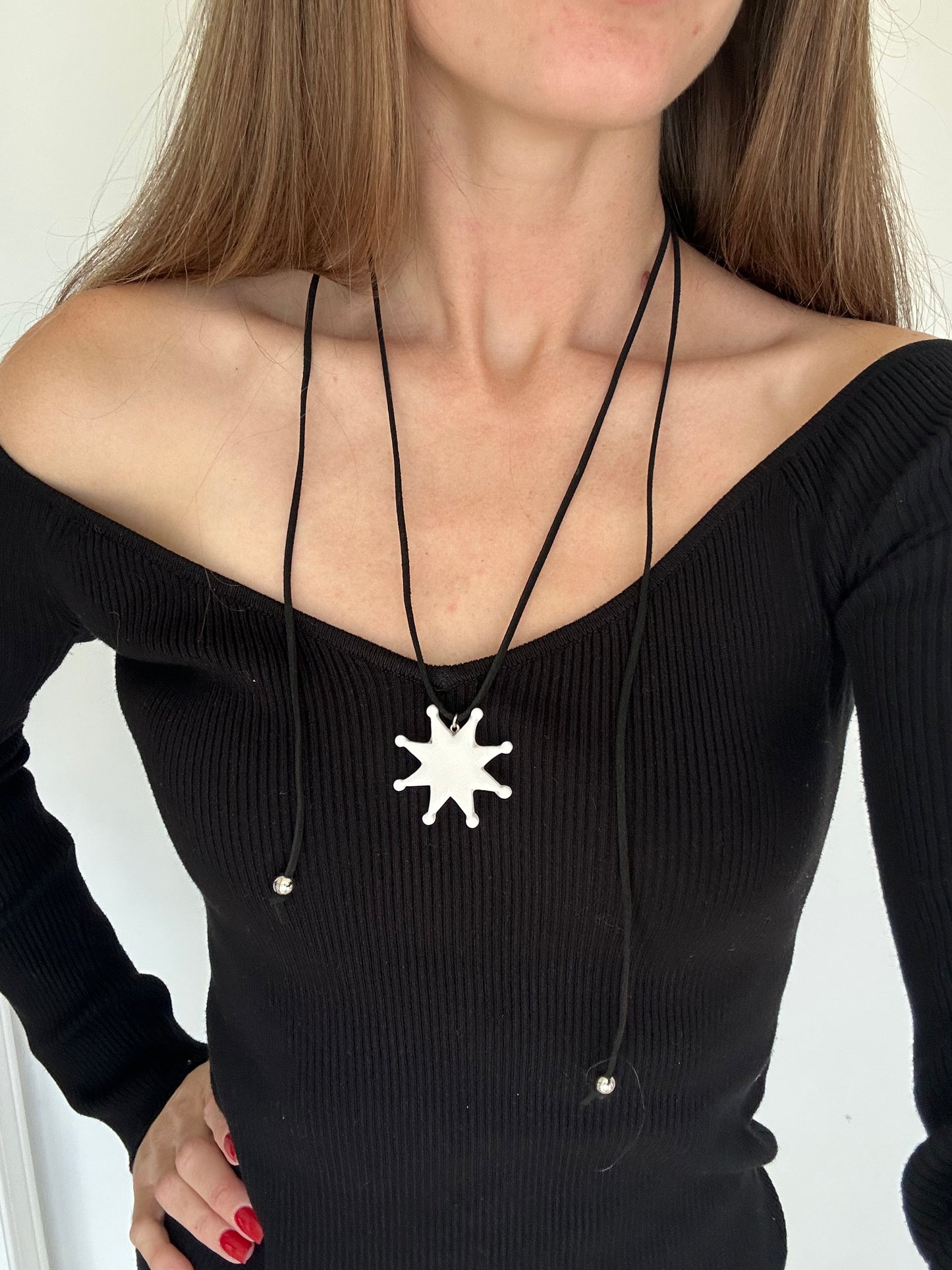 Polymer Clay Christmas Star Pendant