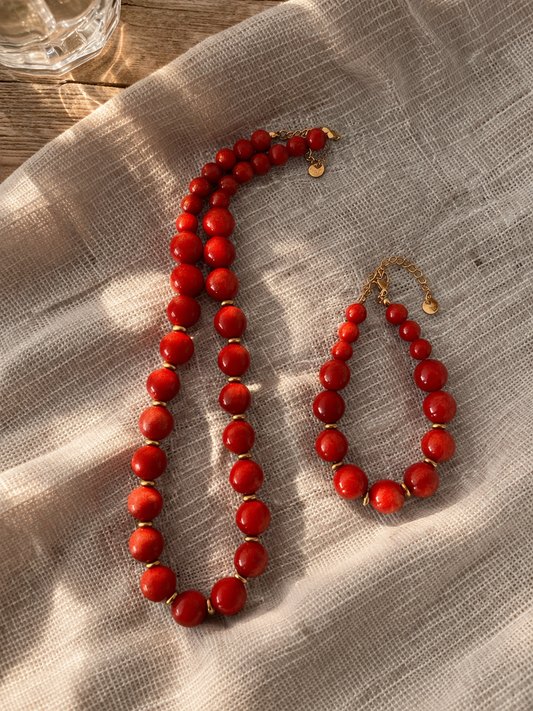 Red Jasper Jewelry Set