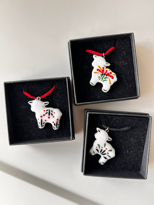 Little Lamb Pendant / Polymer Clay