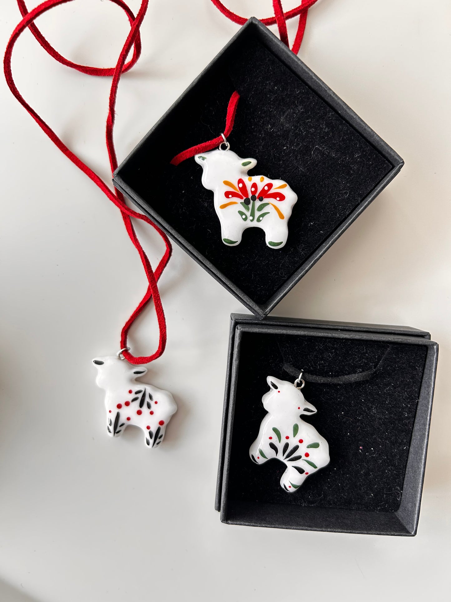 Little Lamb Pendant / Polymer Clay
