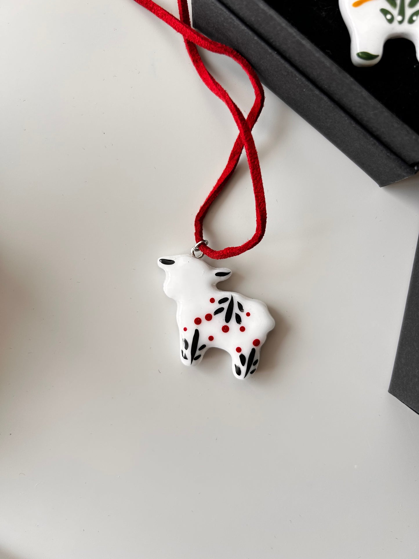 Little Lamb Pendant / Polymer Clay