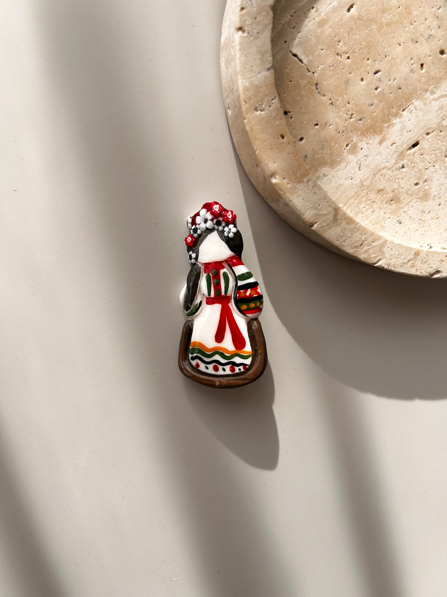 Motanka Brooch