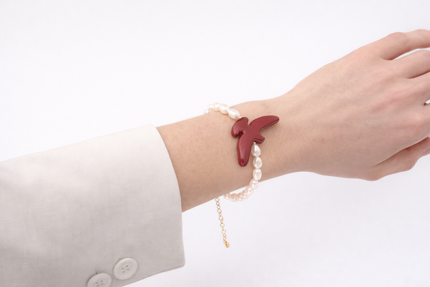 Bracelet "Cherry Bird"