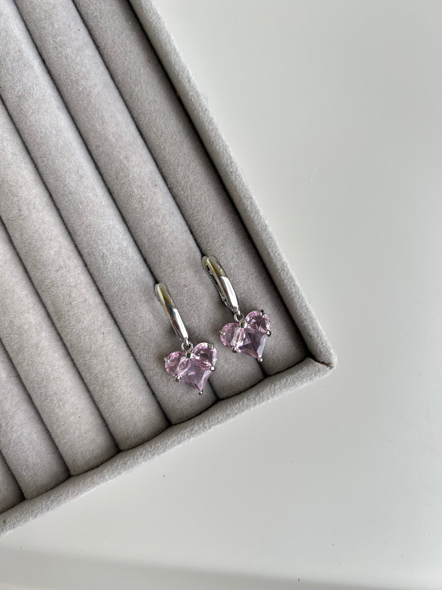 Zircon earrings