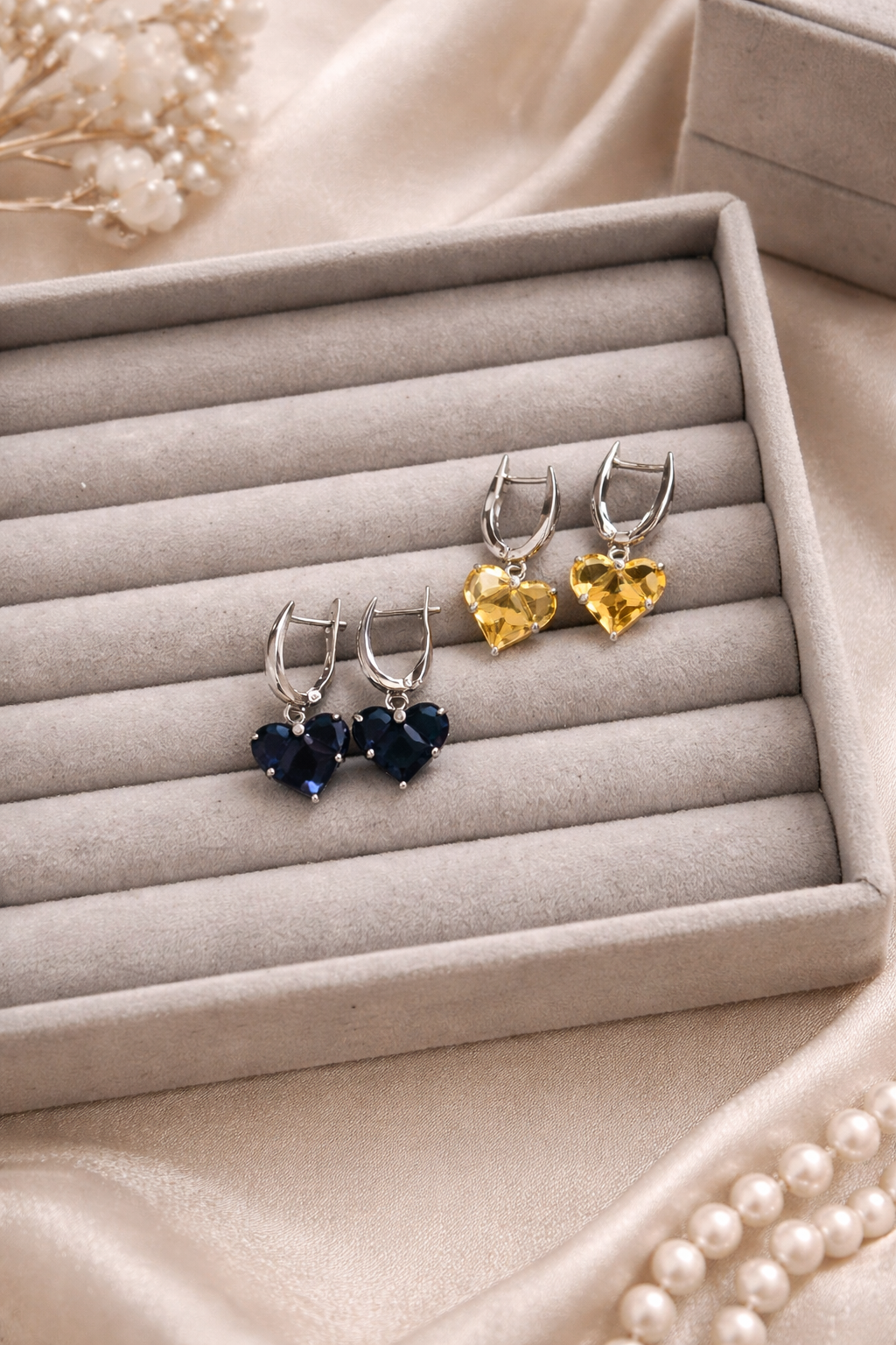 Platium plated earrings