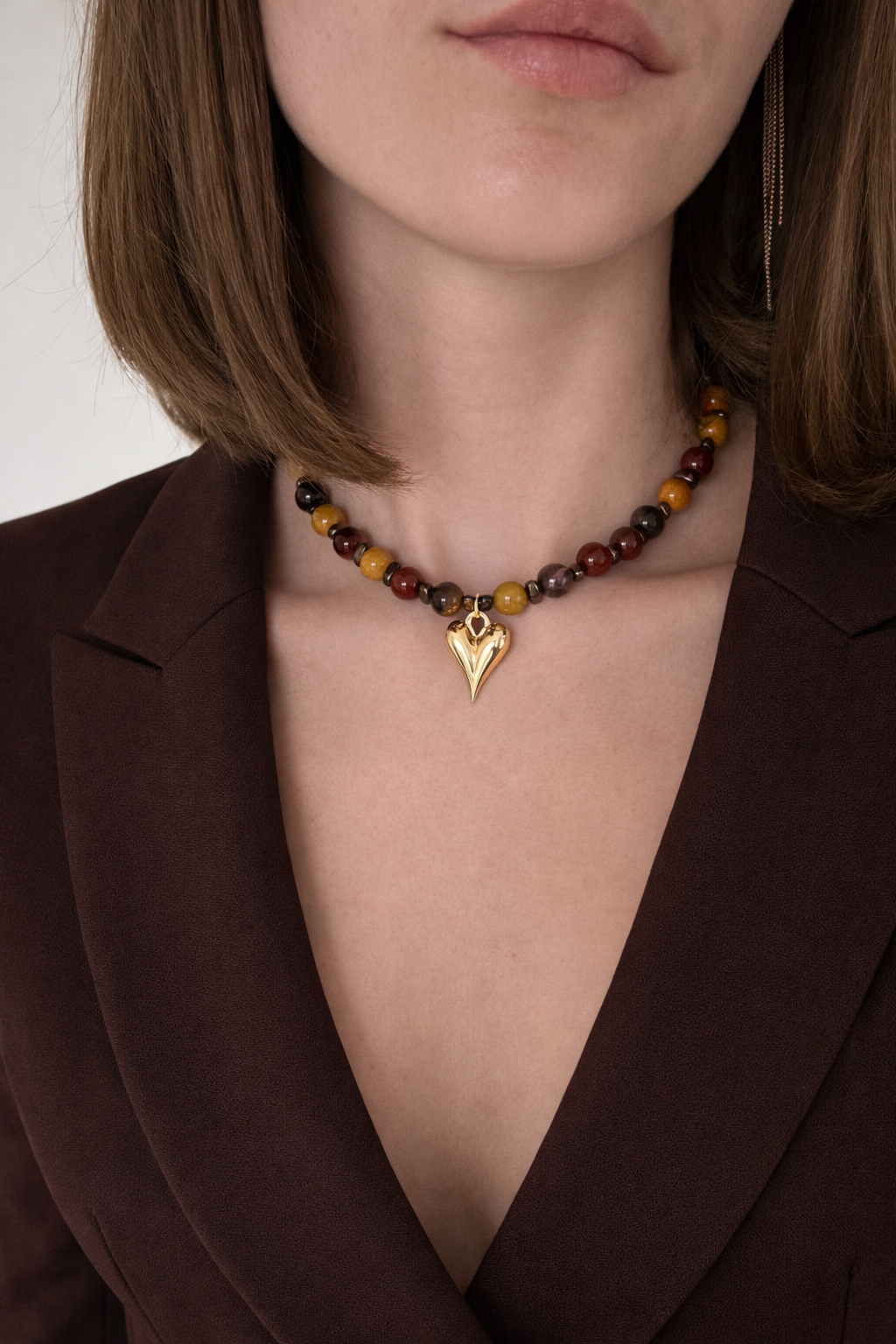 Necklace 'Jasper Heart'