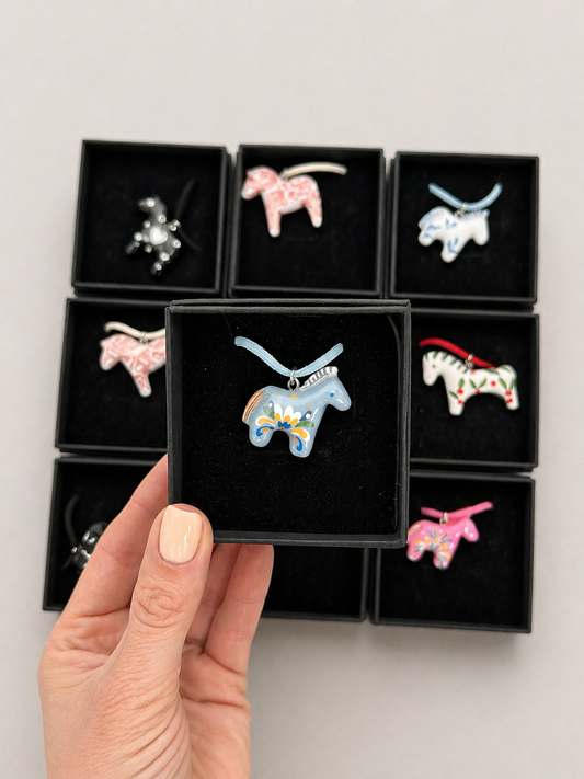 Polymer Clay Horse Pendant