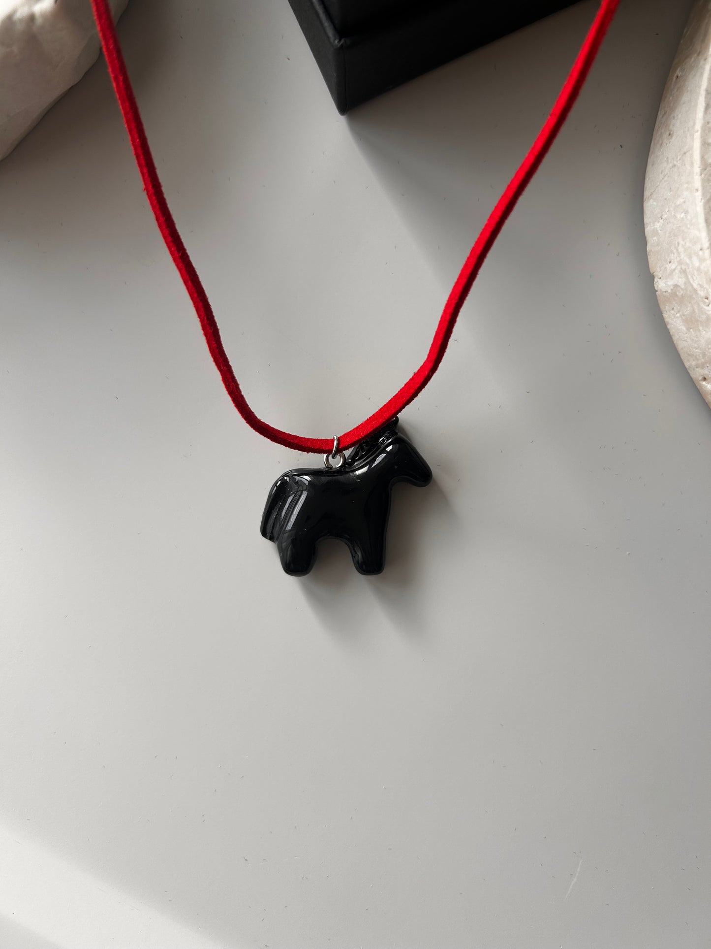 Polymer clay Horse Pendant